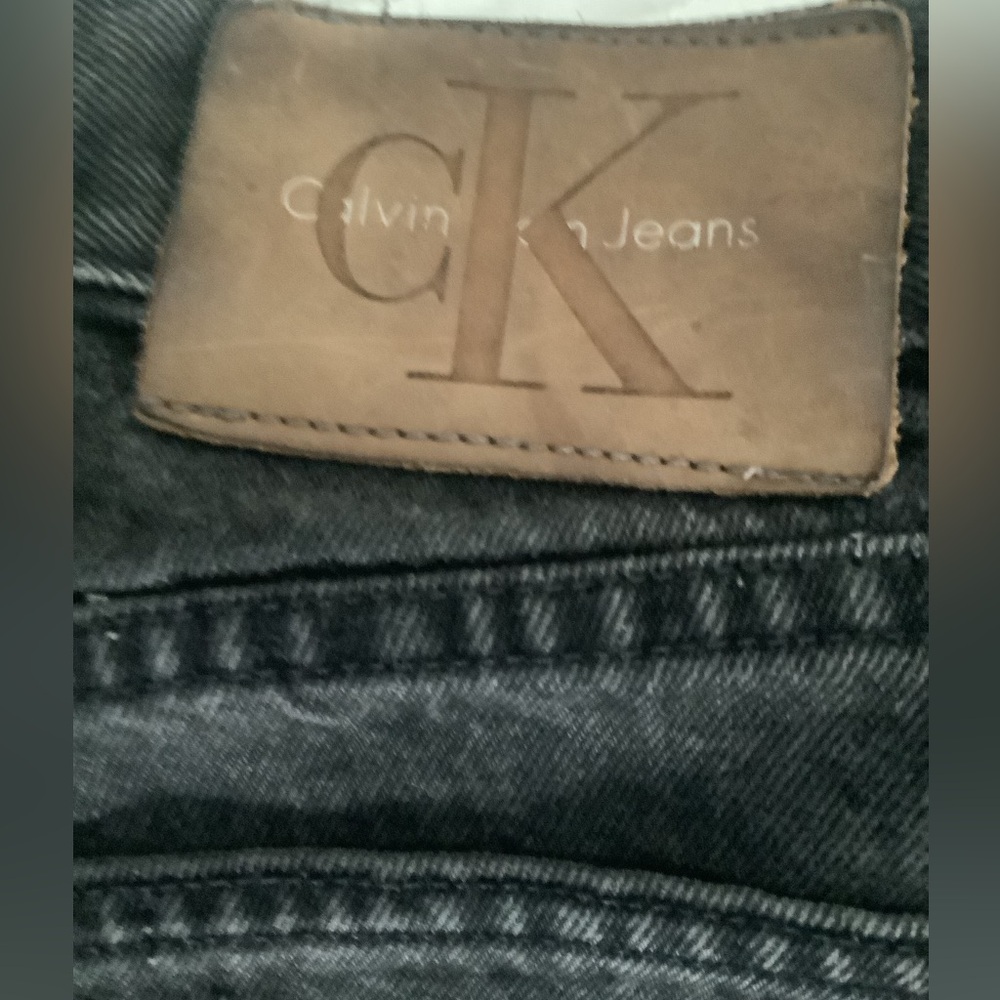 Calvin Klein Vintage Faded Black Jeans Juniors 13